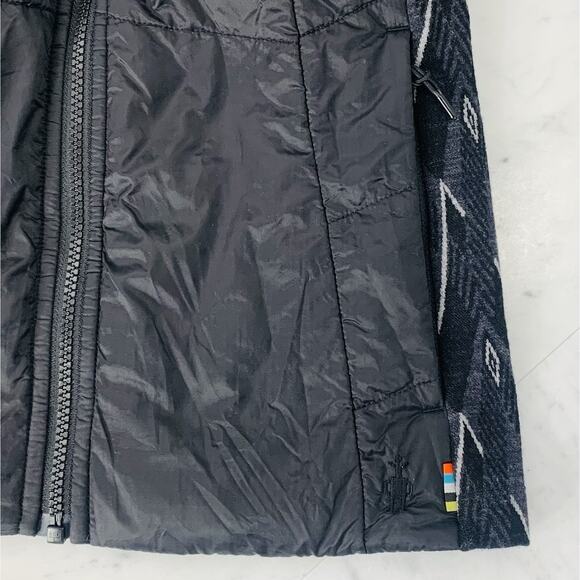 SMARTWOOL Smartloft 60 Jacket Women S Black Geometric Merino Wool SW014074 EUC - Picture 8 of 12